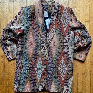 Vintage Ascente Sport Southwest Aztec Blazer